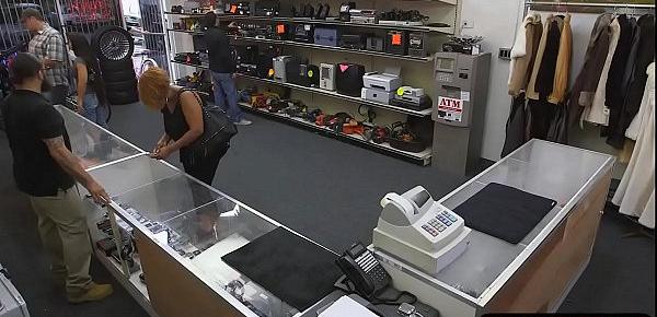  Huge ass woman gets fucked by pawn dude in his office